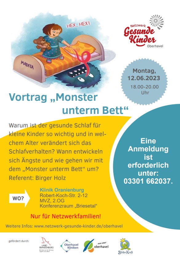 Vortrag Monster Unterm Bettam Netzwerk Gesunde Kinder